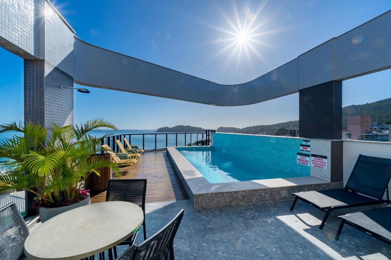 Confortavel Loft Em Condominio Com Piscina Bombinhas Bagian luar foto